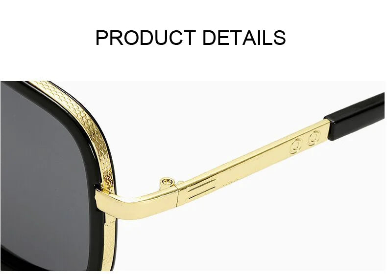 Classic Brand Designer Flat Top Mirror Sun Glasses Square Gold Male Female Superstar Oversized Men Sunglasses Women