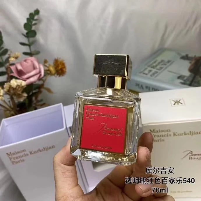 Free Shipping Dubai Luxury Women's Perfume Red Baccaratt70ml Perfume High-End Wholesale Gift with Original Box Elegant Style
