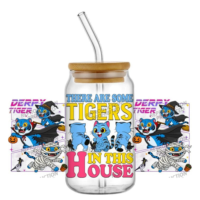 30 Style of Kpop Boy Band Design 3D UV DTF 16oz Cup Wraps Demon Inspired Hunter Girl Anime Fan 3D Transfers Stickers