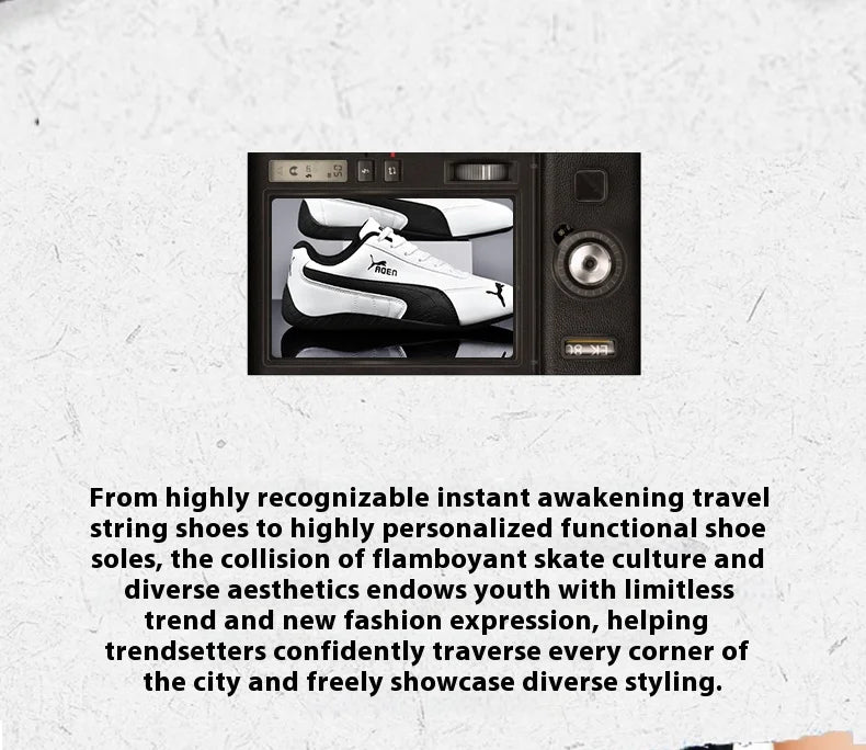 The genuine leather lightweight soft-soled Forrest Gump sneakers are fashionable and versatile low-top sports and casual shoes