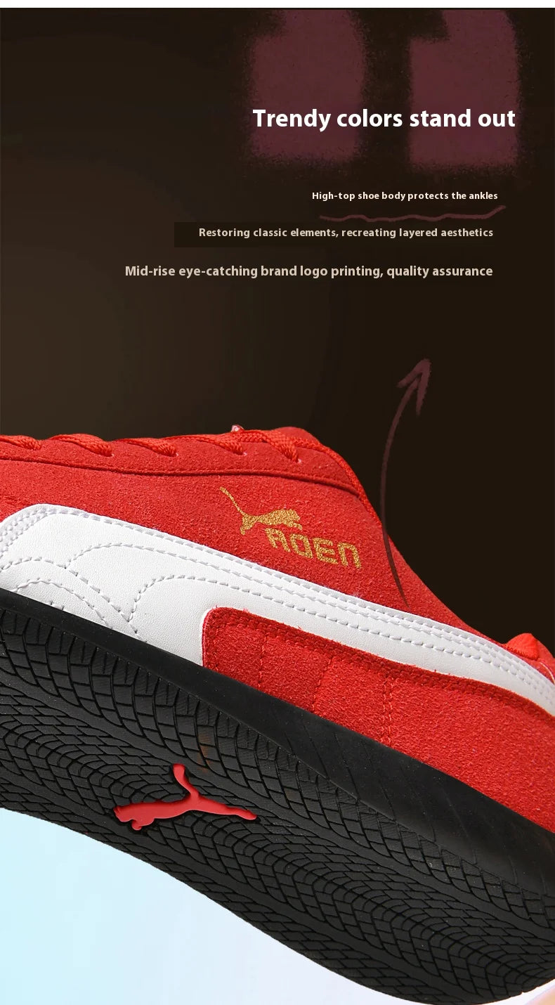 The genuine leather lightweight soft-soled Forrest Gump sneakers are fashionable and versatile low-top sports and casual shoes