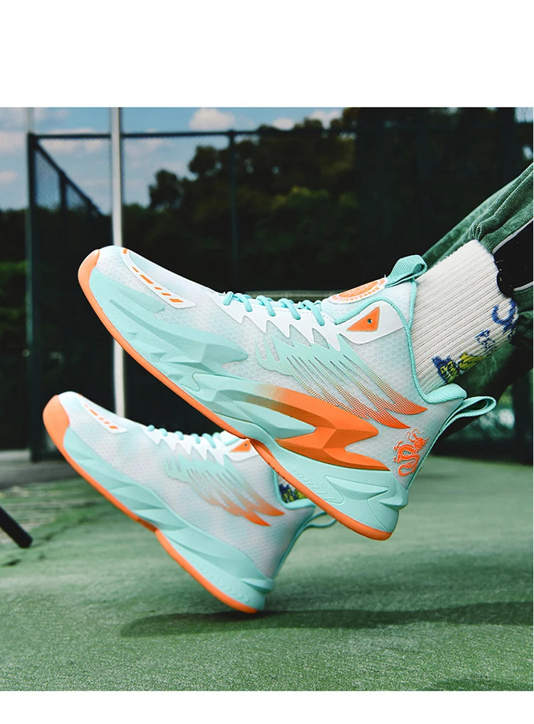 Basketball shoes youth students court sports shoes shock absorption non-slip Training Match Shoes