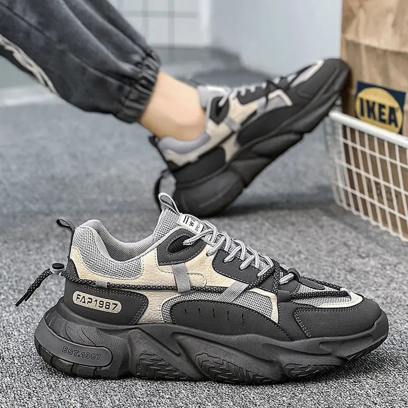Oulylan 2025 Men's Sneakers Tennis Shoes Casual Sports Shoes for Men Spring Autumn Men Breathable Wear-resistant Running Shoes