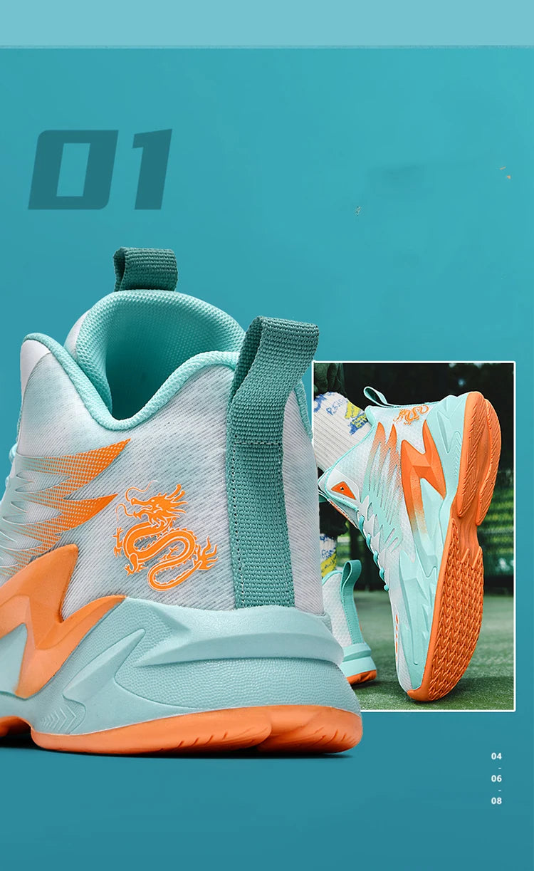 Basketball shoes youth students court sports shoes shock absorption non-slip Training Match Shoes