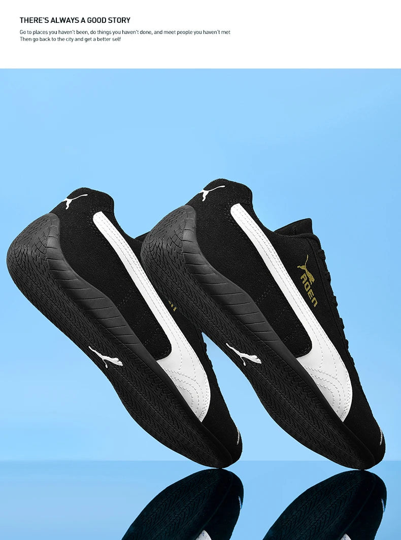 The genuine leather lightweight soft-soled Forrest Gump sneakers are fashionable and versatile low-top sports and casual shoes