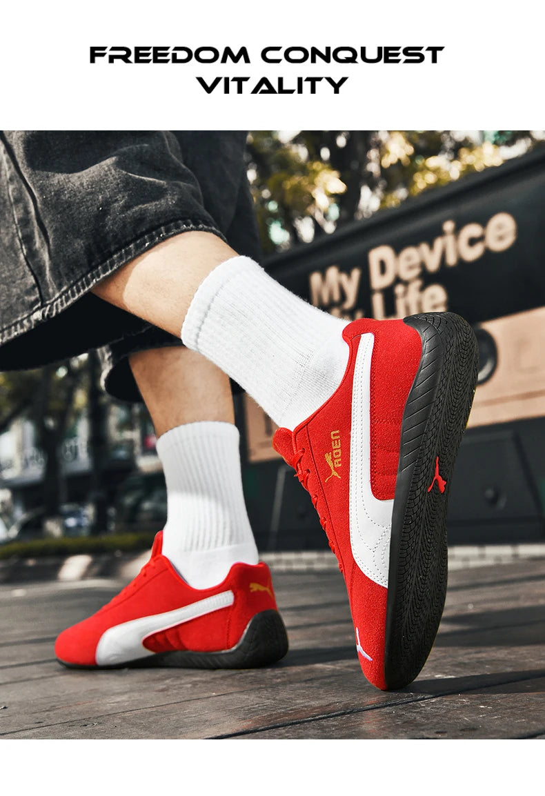 The genuine leather lightweight soft-soled Forrest Gump sneakers are fashionable and versatile low-top sports and casual shoes