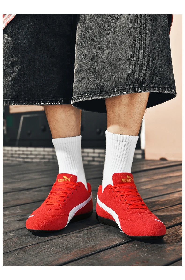 The genuine leather lightweight soft-soled Forrest Gump sneakers are fashionable and versatile low-top sports and casual shoes