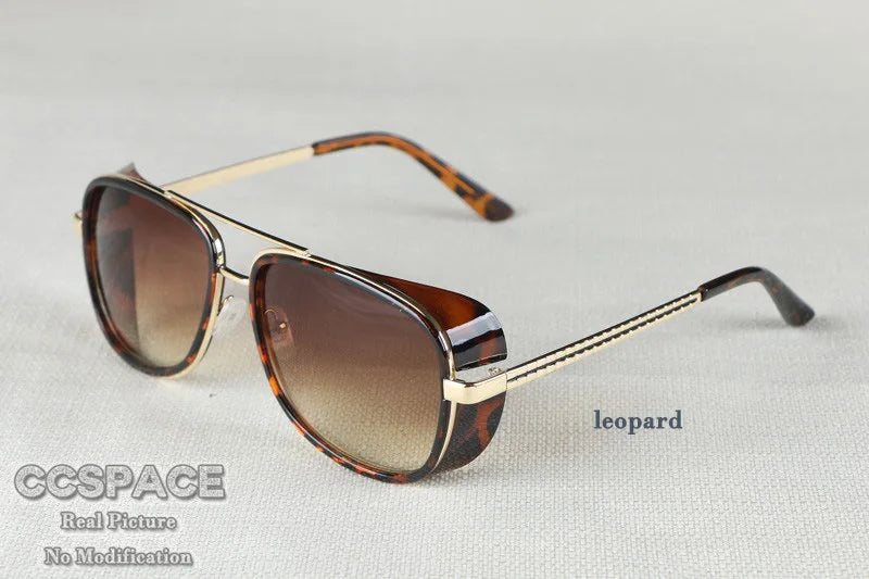 SU079 Retro Sun Glasses Red Lenses For Men Steam punk Women Vintage Male Sunglasses 2024 Men Goggle UV400