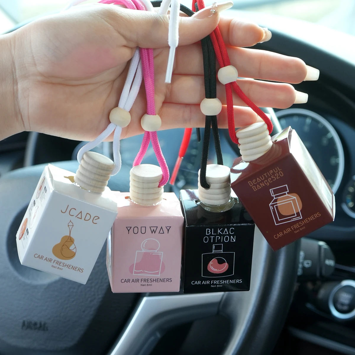 Hanging rope car perfume, car fragrance to remove odor, lasting fragrance car special fragrance