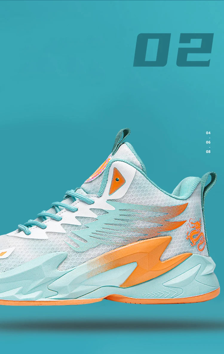 Basketball shoes youth students court sports shoes shock absorption non-slip Training Match Shoes