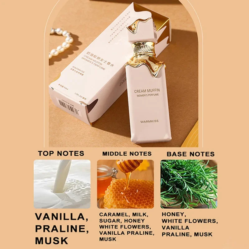 Arabian Senior Women's Perfume Rich Cream Muffin Caramel Vanilla Light Perfume Lasting Fresh Floral Fruity Fragrance Body Spray