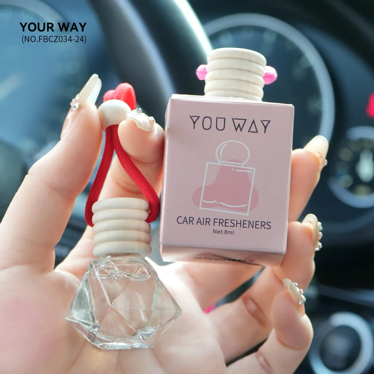 Hanging rope car perfume, car fragrance to remove odor, lasting fragrance car special fragrance