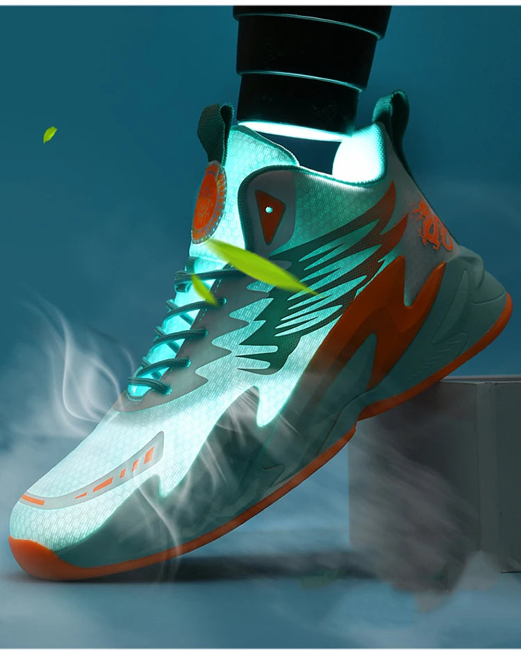 Basketball shoes youth students court sports shoes shock absorption non-slip Training Match Shoes
