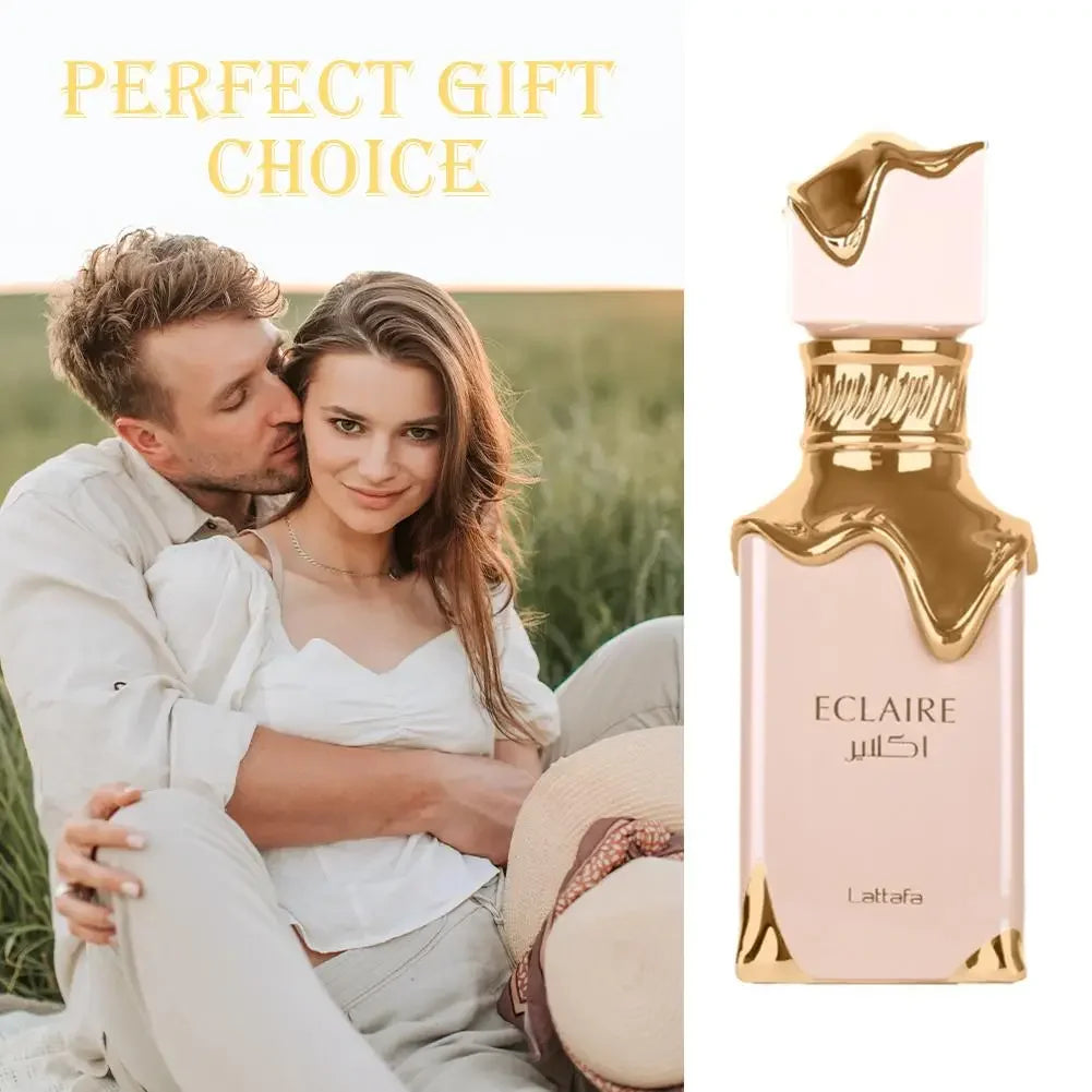 2025 New 100ML Lattafa Eclaire Eau De Parfum For Women Arabic Fragrance Sweet Vanilla Sensual Oriental Cologne Body Spray