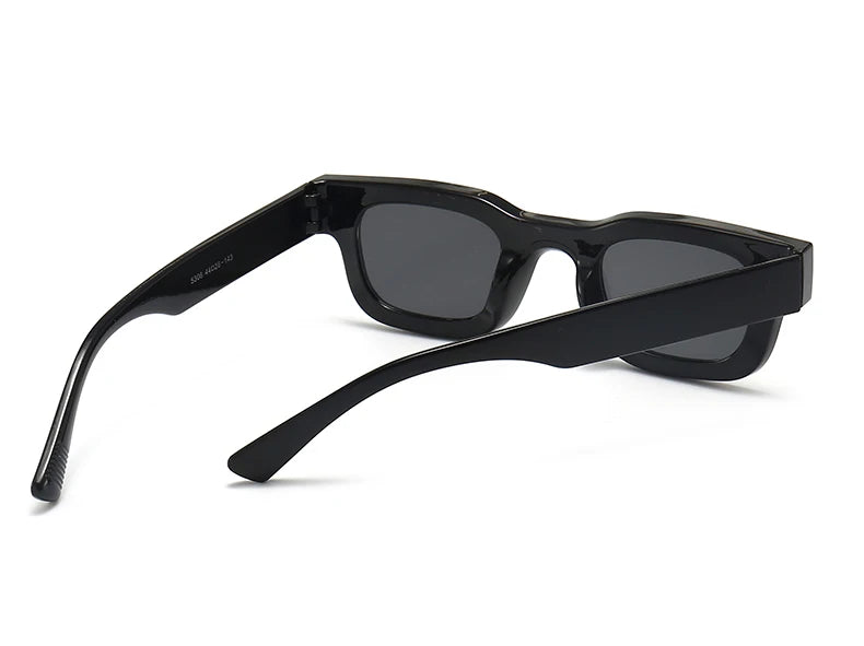 Small Sunglasses Rectangle Thick Frame Square Sun Glasses Men's Black Blue Ladies Sun Shades Uv400 Unisex Eyewears