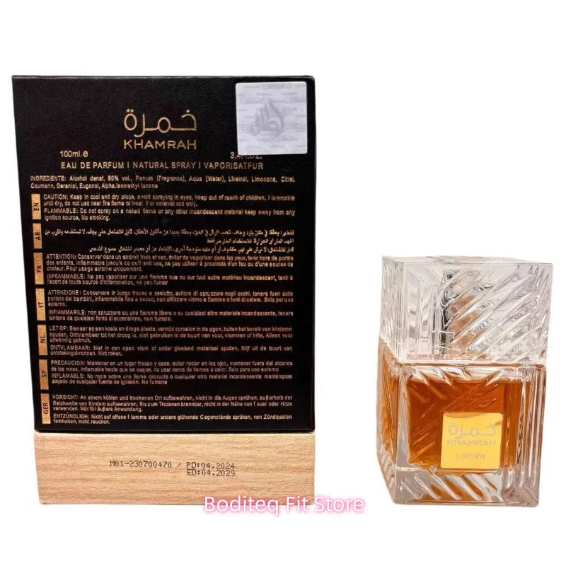 Lattafa Khamrah Qahwa 100ml Unisex Perfume For Men And Women Perfume Middle East Arab Dubai Perfume