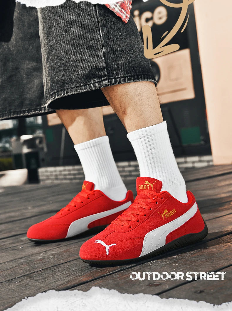 The genuine leather lightweight soft-soled Forrest Gump sneakers are fashionable and versatile low-top sports and casual shoes