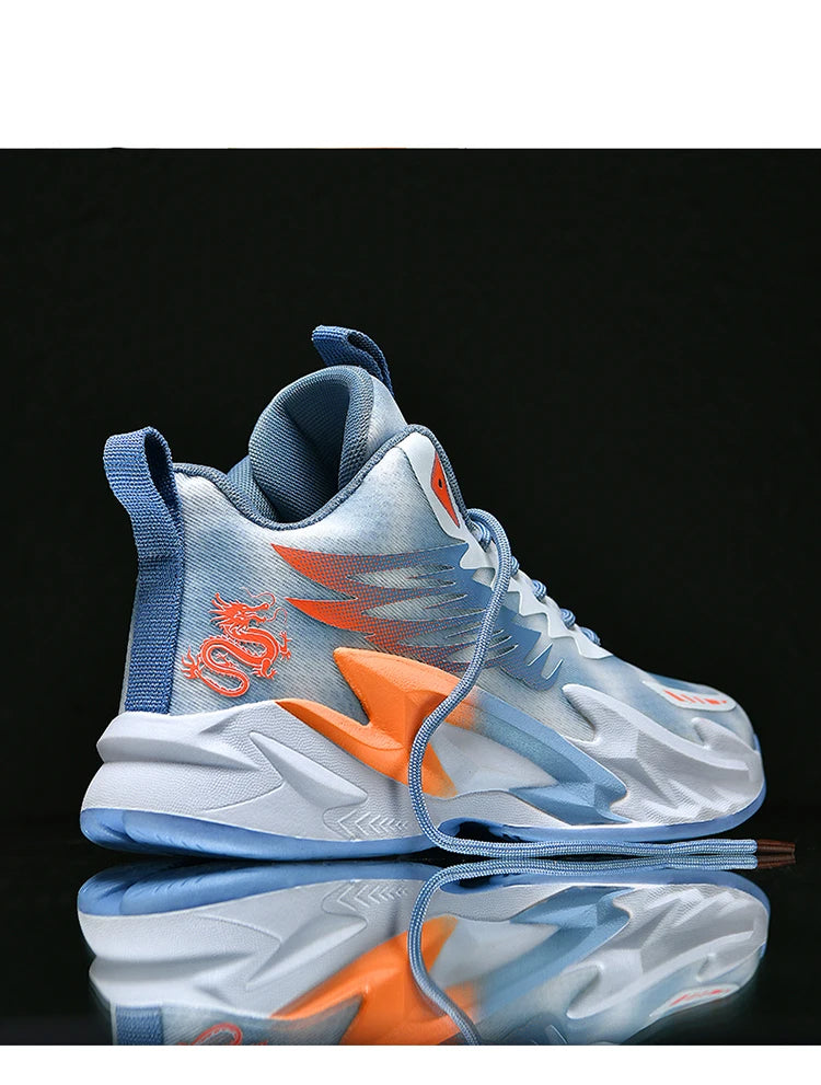 Basketball shoes youth students court sports shoes shock absorption non-slip Training Match Shoes