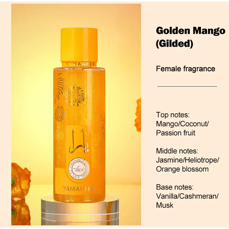 Women Quicksand Perfume Spray Rose Fragrance Last Fragrance 250ml Gilded Body Spray Fragrance Body Fruity Deodorant Crush Scent