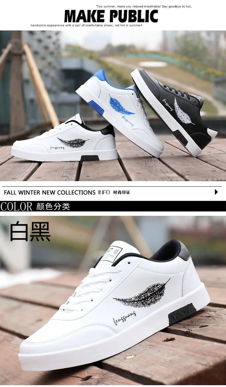Men Sneakers 2024 Summer Men's White Sports Shoes Fashion Male leather casual Shoe Zapatillas Hombre Chaussure Homme