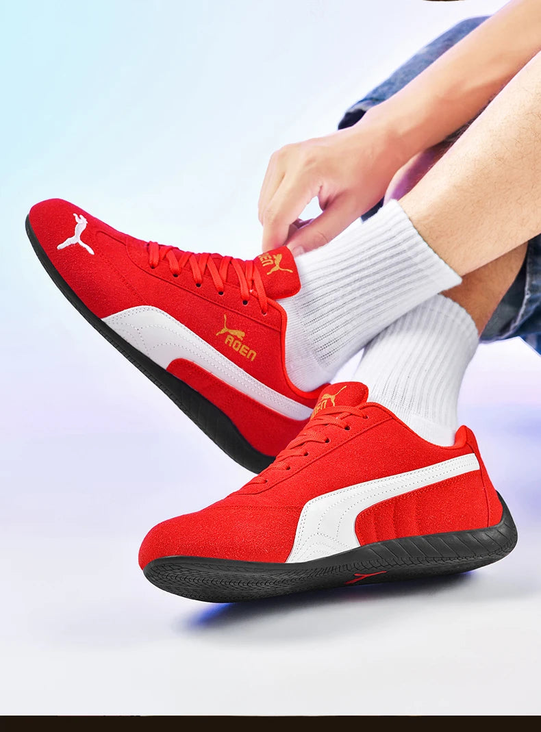 The genuine leather lightweight soft-soled Forrest Gump sneakers are fashionable and versatile low-top sports and casual shoes