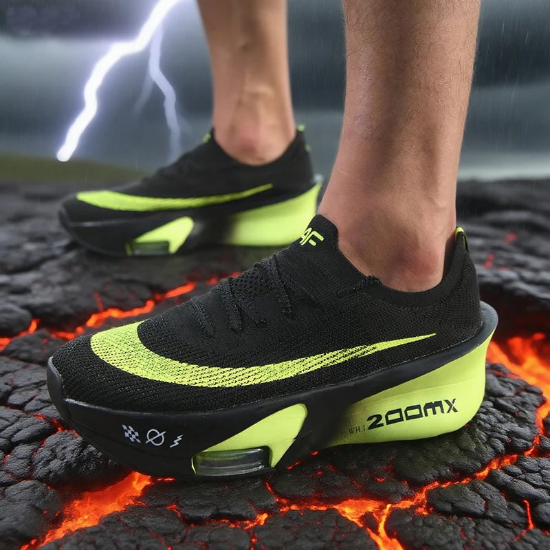 Casual Sneakers Air Cushion Running Shoes Jogging Marathon Men Sports Breathable Lightweight Comfortable Nonskid Leisure Sneaker