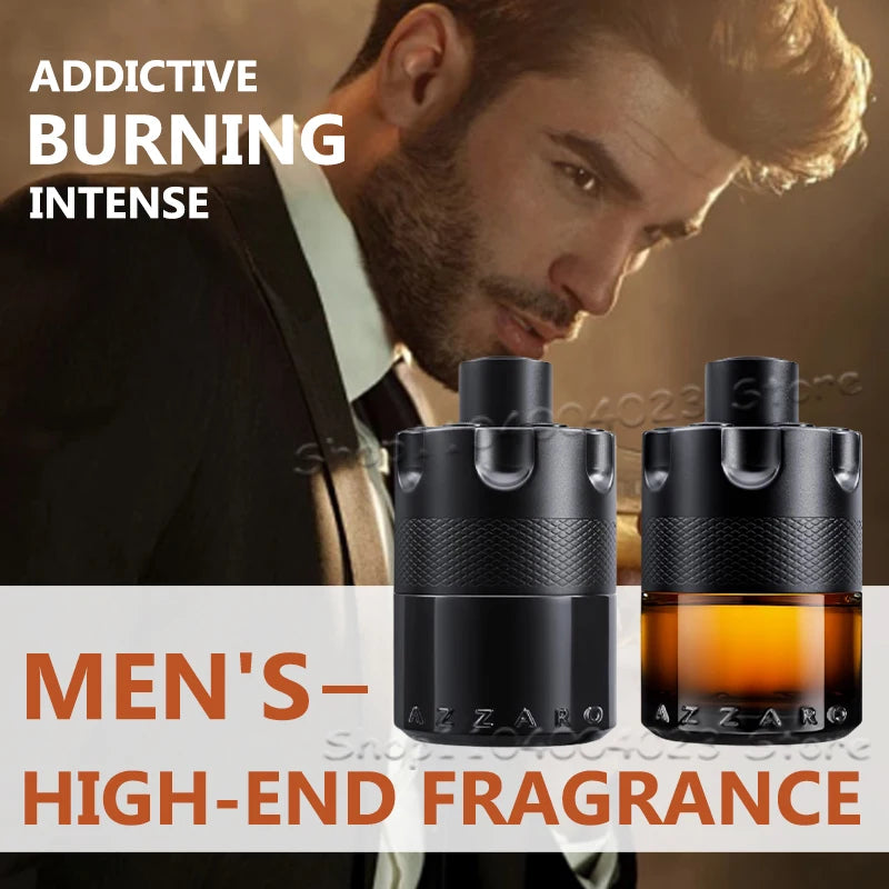 100ML Azzaro The Most Wanted Parfum Intense Mens Cologne Spicy Seductive Fragrance Luxury Perfumes For Men Attract Women Perfume