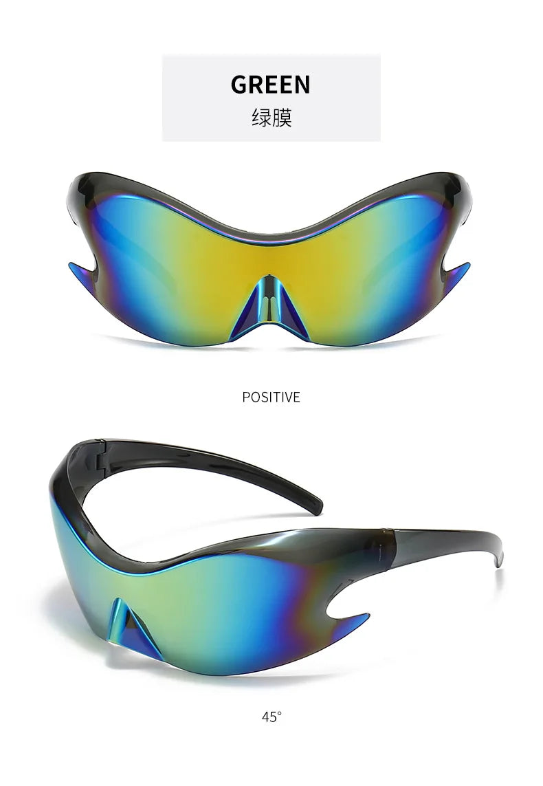 Classic Men's Vintage Sunclasses Women Joined Body Future Technology Sense Sun Glasses Men Outdoor Cycling Sports Eyewear UV400