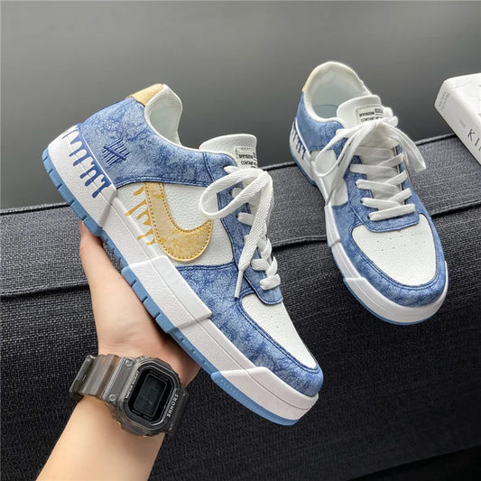 Shoes Men's 2025 Spring New Lightweight Non-slip Fashion Trend All-match Casual Soft Bottom Shock Absorption Running Sports