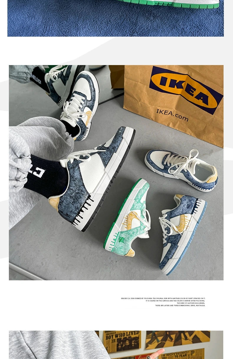 Shoes Men's 2025 Spring New Lightweight Non-slip Fashion Trend All-match Casual Soft Bottom Shock Absorption Running Sports