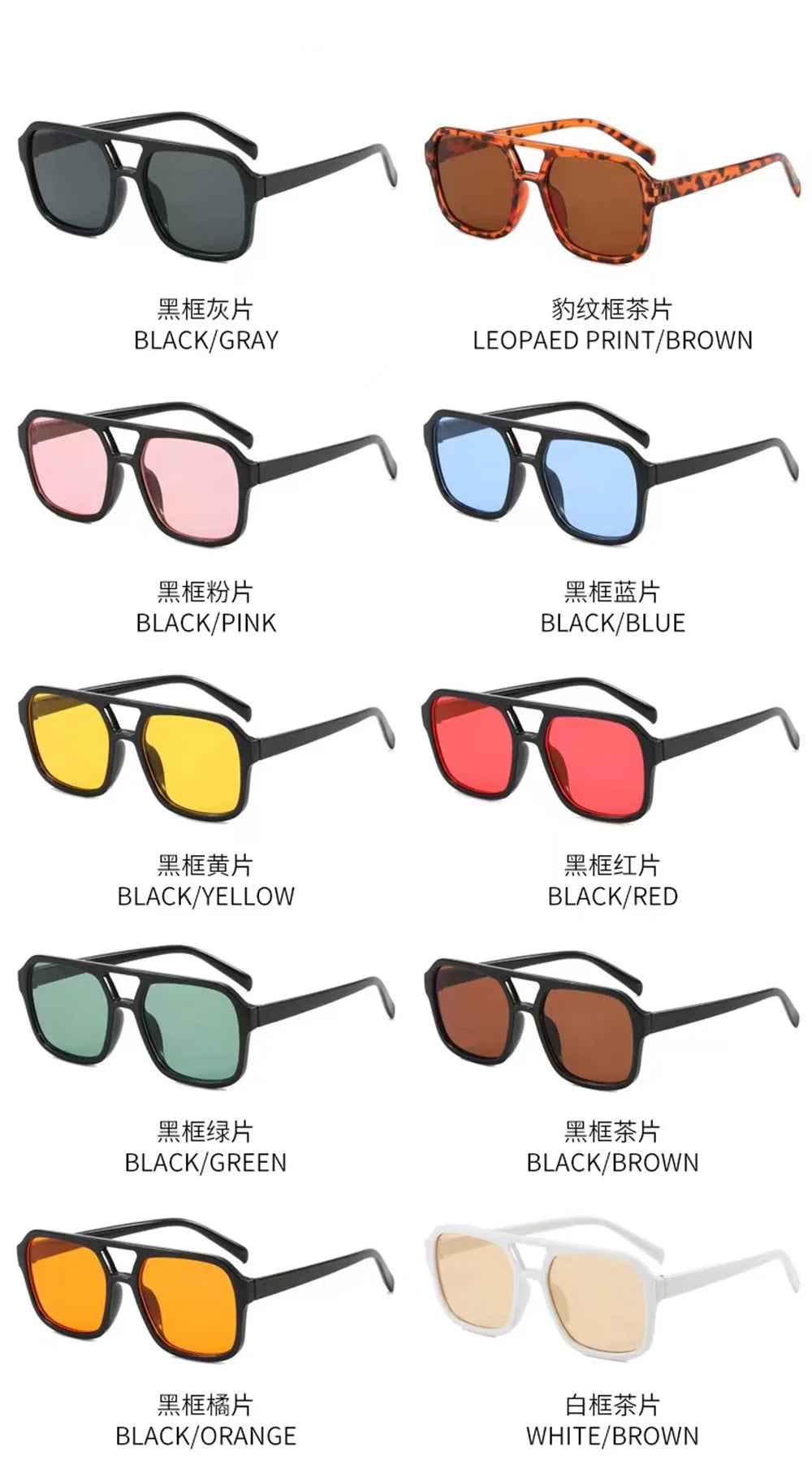 Square Oversized Sunnies Studios Aesthetic Shades Sunglasses for Women Sun Glasses Lady Female Eyewear Colour