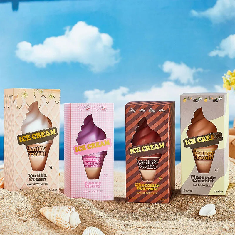 Brand Ice Cream Perfume Chocolate Fruit Cream Ice Cream Wood Light Perfume Lasting Fresh Sweet Charm Neutral Fragrance 100ml New