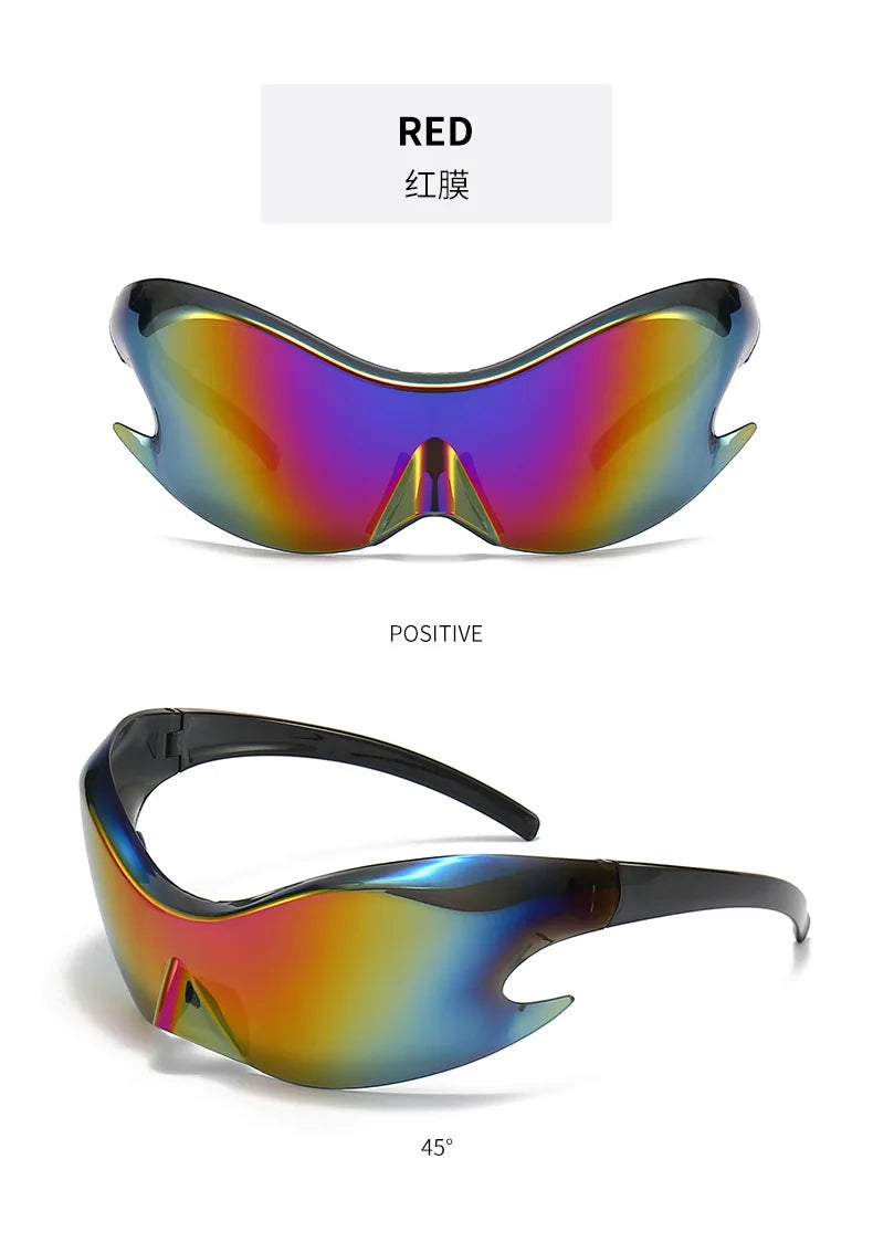 Classic Men's Vintage Sunclasses Women Joined Body Future Technology Sense Sun Glasses Men Outdoor Cycling Sports Eyewear UV400