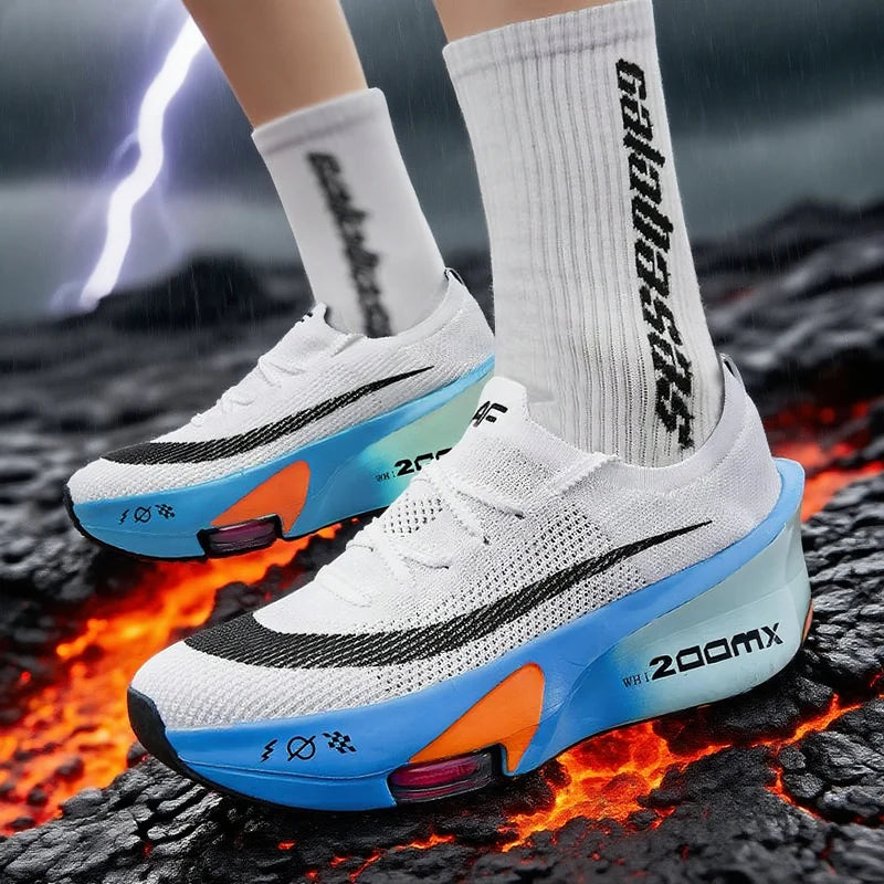 Casual Sneakers Air Cushion Running Shoes Jogging Marathon Men Sports Breathable Lightweight Comfortable Nonskid Leisure Sneaker