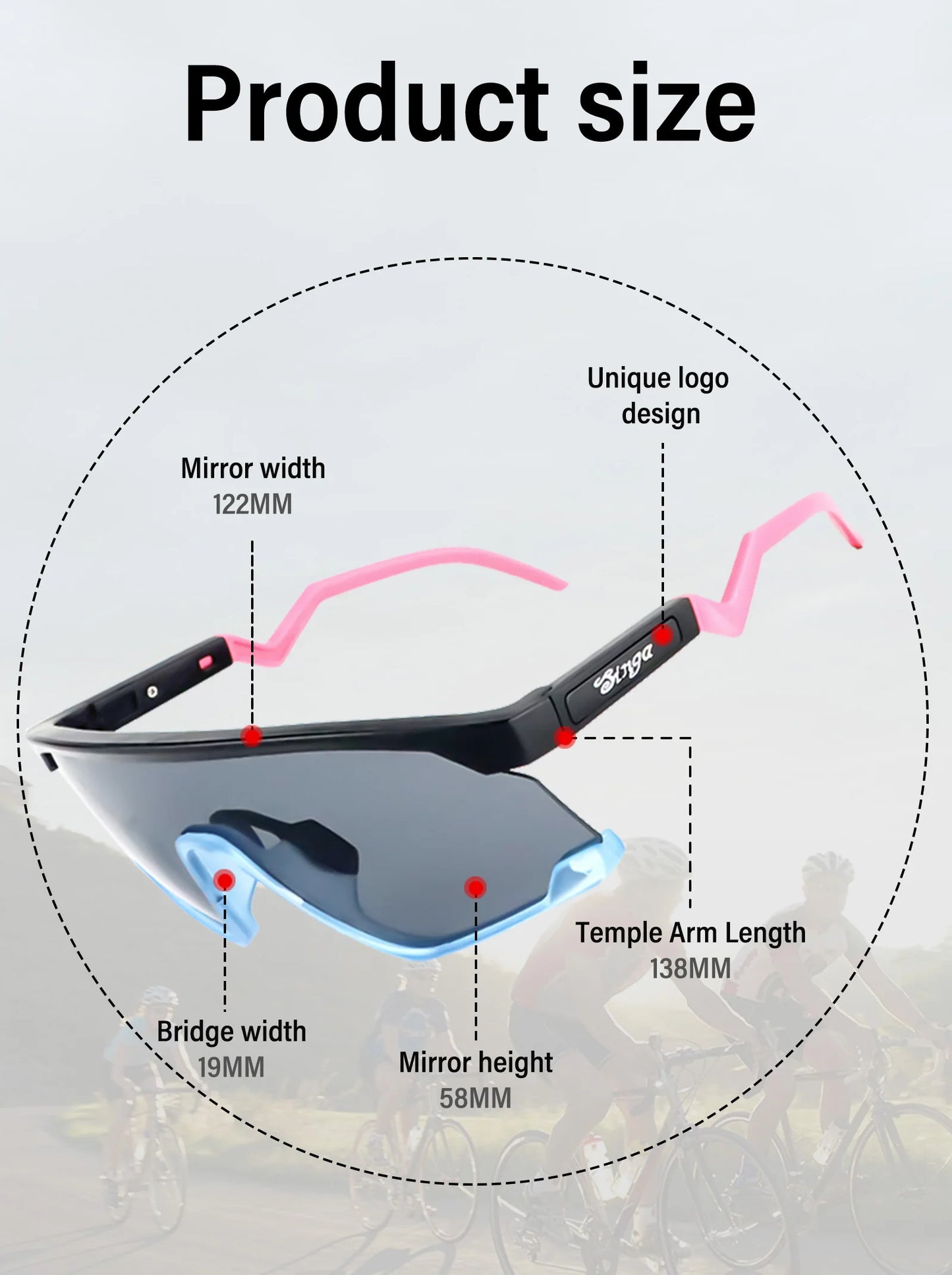 Outdoor Sport Sunglasses for Men Women Fashion Hiking Cycling Sun Glasses Goggles Male Shdes Anti Glare Mirror UV400