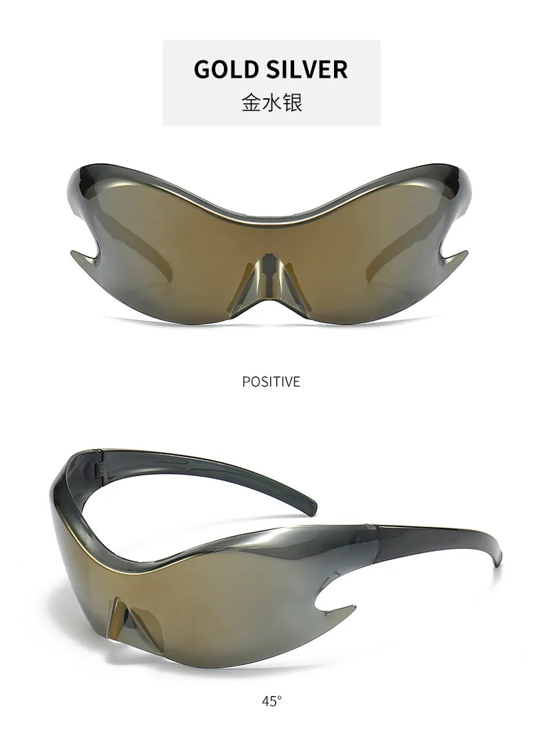 Classic Men's Vintage Sunclasses Women Joined Body Future Technology Sense Sun Glasses Men Outdoor Cycling Sports Eyewear UV400