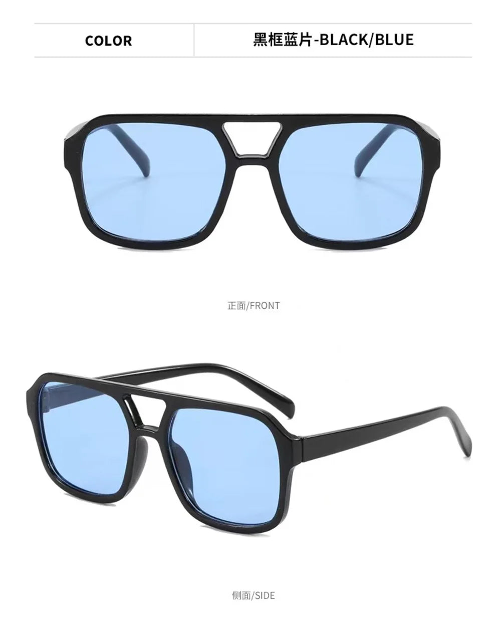 Square Oversized Sunnies Studios Aesthetic Shades Sunglasses for Women Sun Glasses Lady Female Eyewear Colour