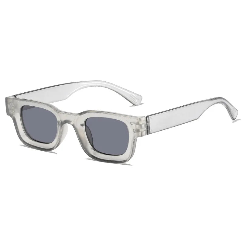 Small Sunglasses Rectangle Thick Frame Square Sun Glasses Men's Black Blue Ladies Sun Shades Uv400 Unisex Eyewears