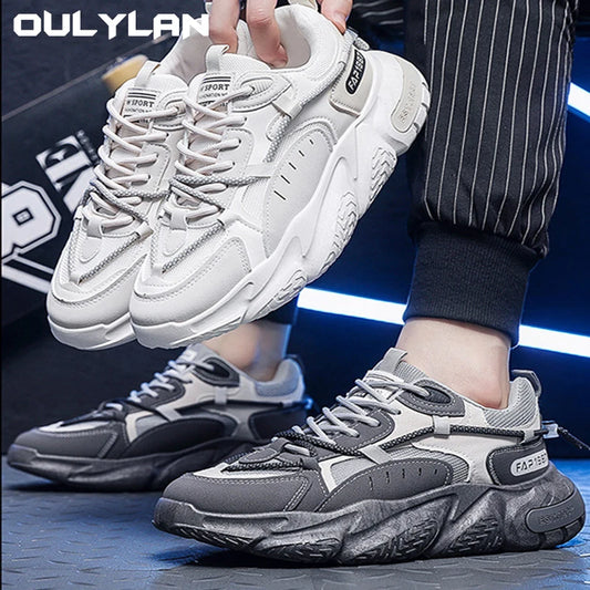Oulylan 2025 Men's Sneakers Tennis Shoes Casual Sports Shoes for Men Spring Autumn Men Breathable Wear-resistant Running Shoes