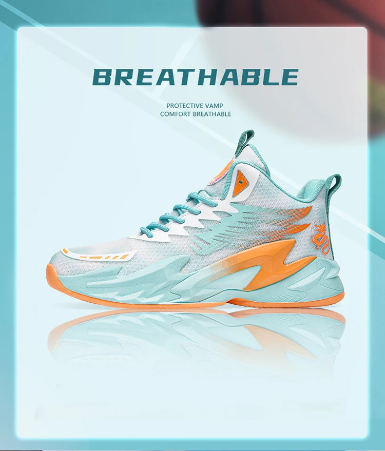 Basketball shoes youth students court sports shoes shock absorption non-slip Training Match Shoes
