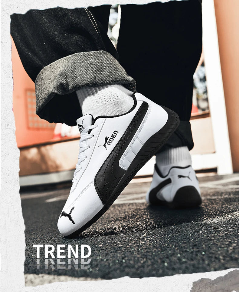 The genuine leather lightweight soft-soled Forrest Gump sneakers are fashionable and versatile low-top sports and casual shoes
