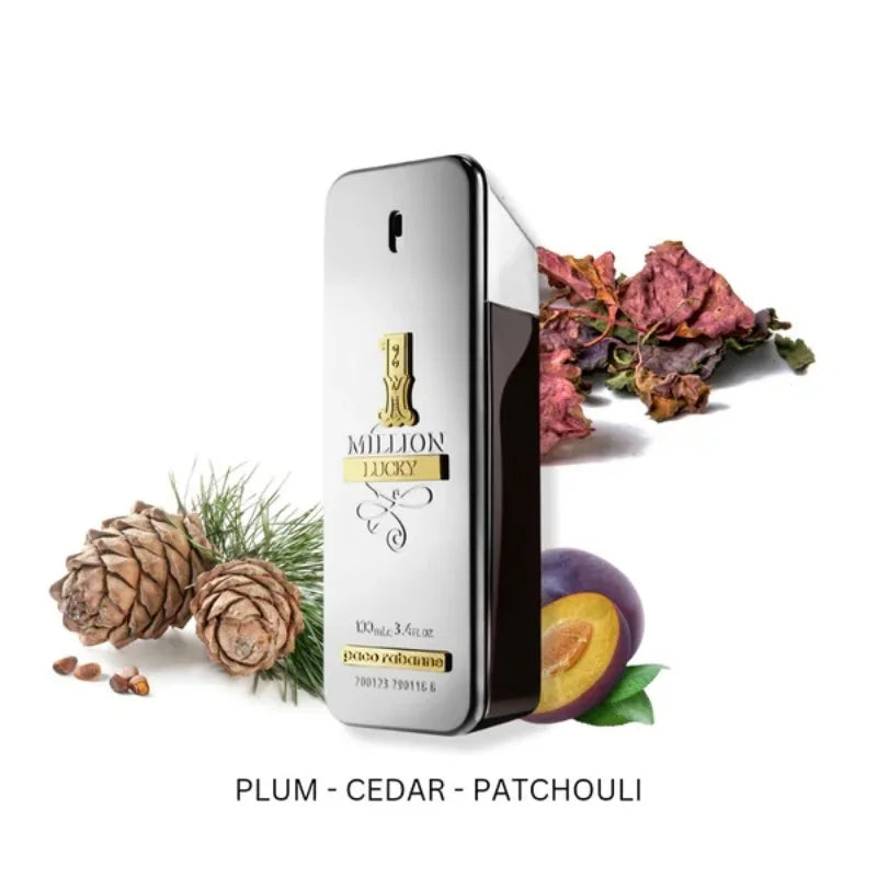 100ml Paco Rabanne Million Lucky Eau de Toilette Spray Original Perfumes Lasting Woody Fragrance Perfume Cologne Homme Makeup