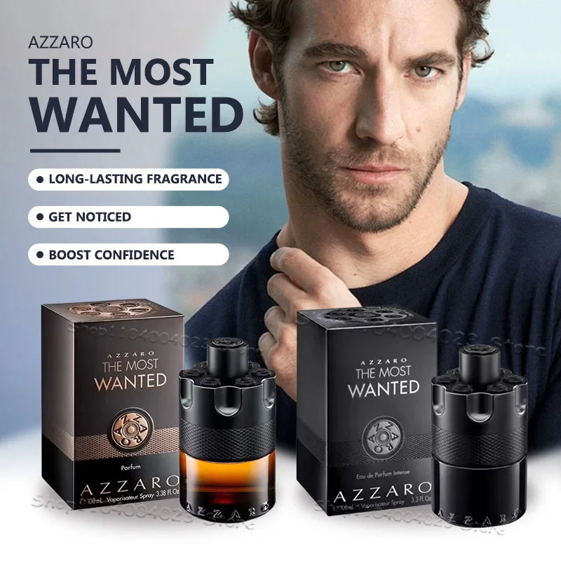 100ML Azzaro The Most Wanted Parfum Intense Mens Cologne Spicy Seductive Fragrance Luxury Perfumes For Men Attract Women Perfume