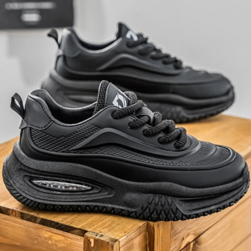 Men Casual Sneakers 2025 Spring New Fashion Gym Sports Leisure Shoes Men's Versatile Thick Sole Height Increasing Walking Shoes