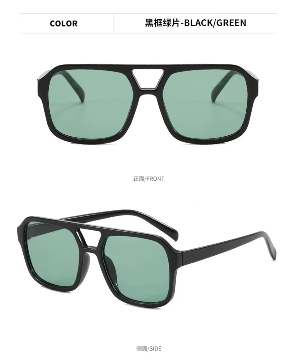 Square Oversized Sunnies Studios Aesthetic Shades Sunglasses for Women Sun Glasses Lady Female Eyewear Colour