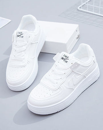 Spring and Autumn Fashion New Casual Comfortable Round Toe Thick-soled Breathable Sports Shoes with Random Letters on the Upper