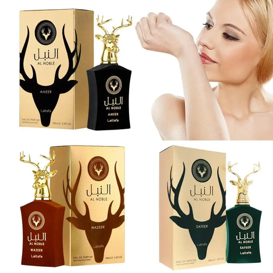 AL NOBLE SAFEER 100ml - Long Lasting Musk Deer Fragrance for Men & Women, Dubai Luxury Scent Oud  Lattafa Parfums