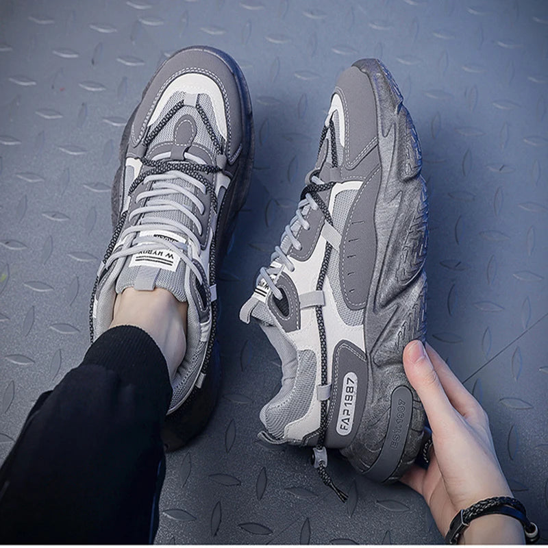 Oulylan 2025 Men's Sneakers Tennis Shoes Casual Sports Shoes for Men Spring Autumn Men Breathable Wear-resistant Running Shoes