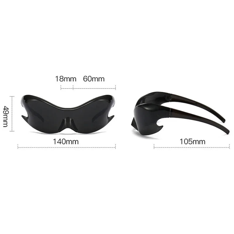 Classic Men's Vintage Sunclasses Women Joined Body Future Technology Sense Sun Glasses Men Outdoor Cycling Sports Eyewear UV400