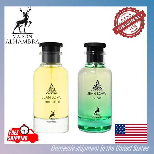 100ML Maison Alhambra Jean Lowe Immortal Alhambra Jean Lowe Vibe Arabian Women's Perfume Cologne for Man Pheromone Perfume